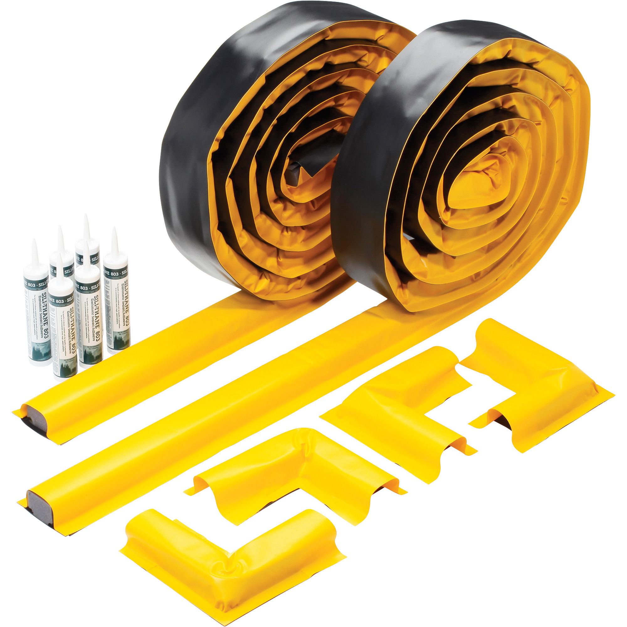 New Pig Build-A-Berm Barrier, 50in. x 5.5in. x 2in., Yellow